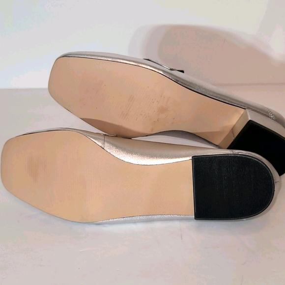 STEVE MADDEN Silver Leather Horsebit Timbir Slip O - Picture 6 of 10